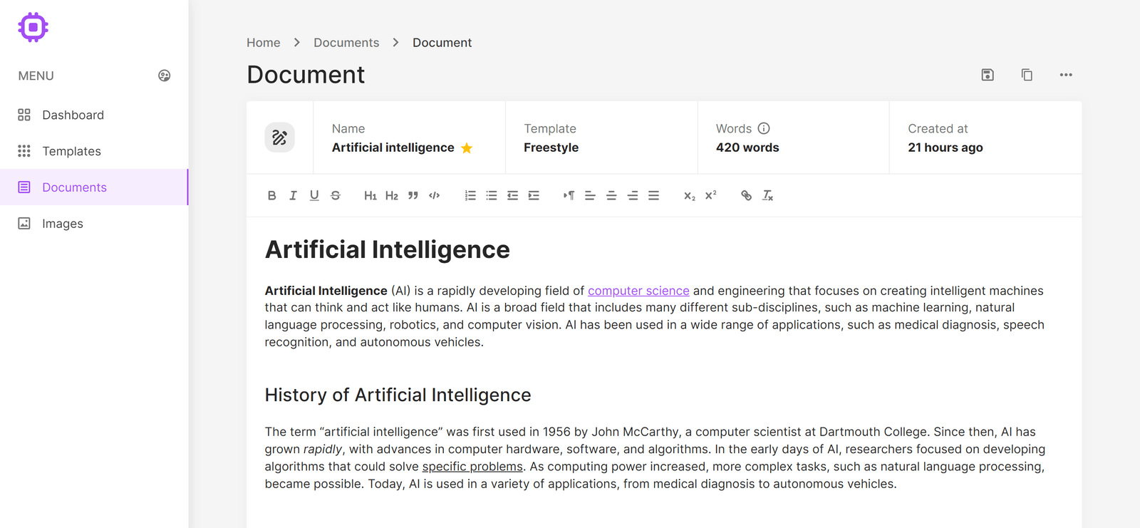 AI Content Center | AI Content Generator For Online Marketers